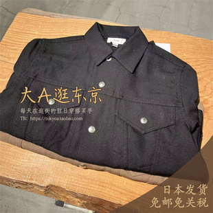 限时 大A逛东京Edition日本代购 HYKE纯色翻领衬衫上衣2色