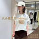 纯棉图案短袖 大A逛东京mica deal日本代购 T恤2色日制0325309012