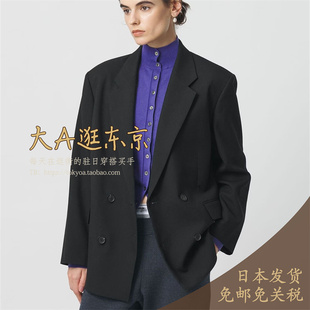 6折大A逛东京H beauty日本代购 100%羊毛纯色百搭西装外套