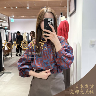 日本制 衬衫 VIP6折大A逛东京Bacca日本代购 纯棉印花长袖