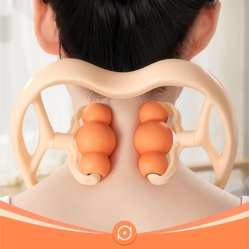 颈椎按摩器手动按摩颈部按摩器加磁全身通用便携式肩部健身夹脖子