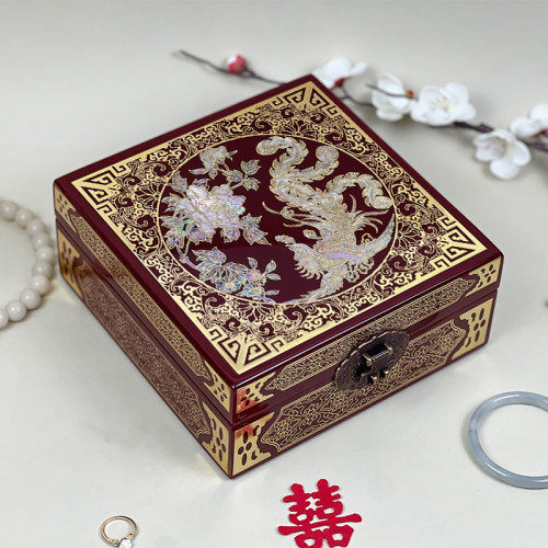 平遥非遗漆器首饰盒中国风梳妆盒