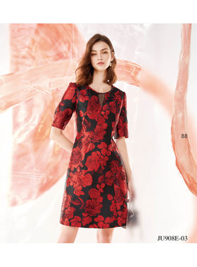台湾女装 J景 春夏 新款 女装 *U908E 时尚 修身显瘦 连衣裙 4580