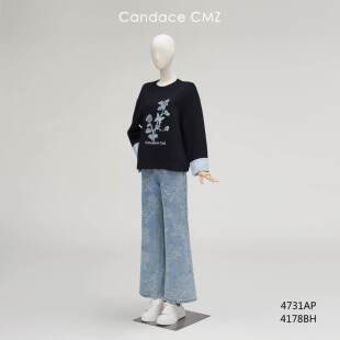 洪秀女 CANDACE 秋冬 新款 女装 4178BH 休闲 百搭 牛仔裤 1288