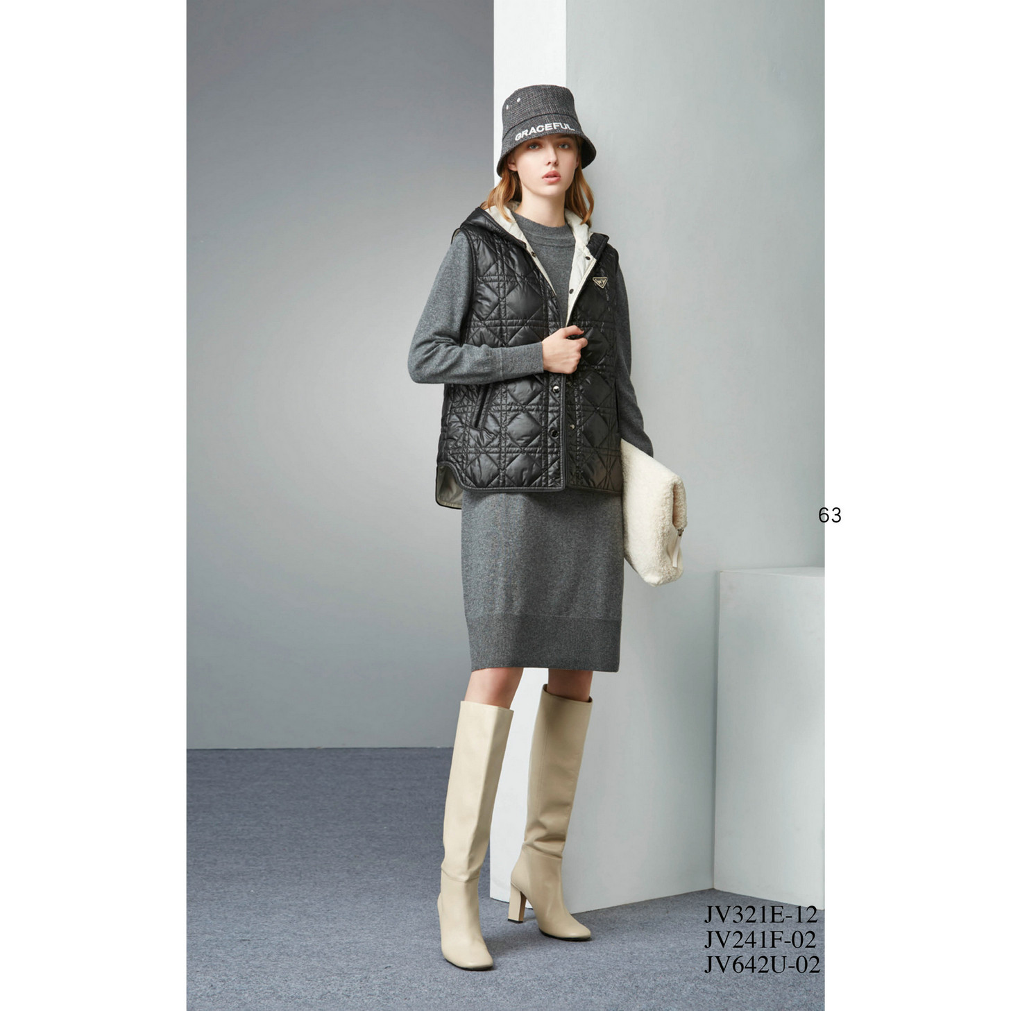 台湾 女装 J景 秋冬 新款 女装 *V321E 时尚修身显瘦连衣裙  3980