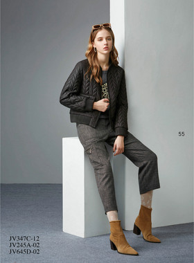 jeoujin 久景 秋冬 新款 女装 JV645D 休闲 百搭 休闲裤 2180