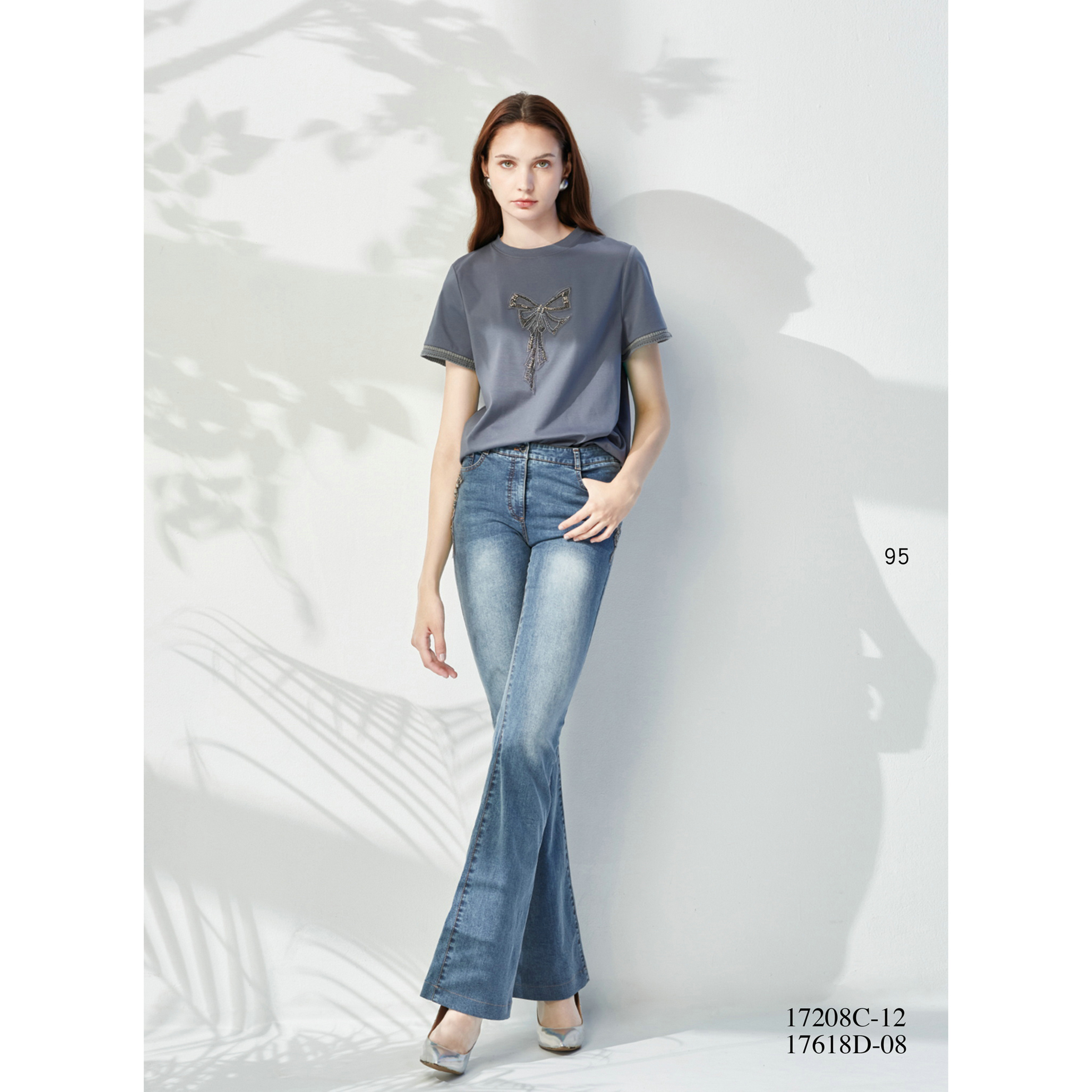 台湾女装 J景 春夏 新款 可议价 17208C 百搭显瘦休闲T恤 1580