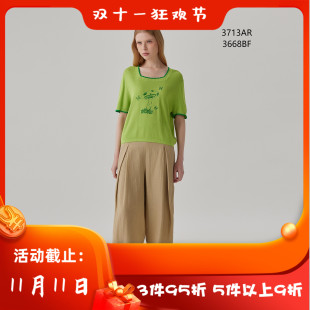 3713AR 1188 女 上衣 百搭 休闲 女装 新款 春夏 洪 CANDACE