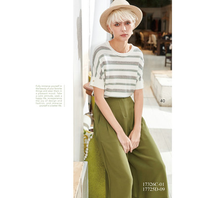 台湾女装 J景 春夏 新款 可议价 17326C 百搭显瘦休闲T恤  1580