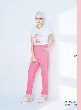 台湾女装 J景 春夏 新款 可议价 17233C 百搭显瘦休闲T恤  1180