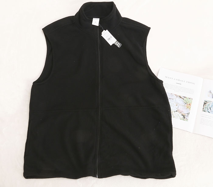 美单250斤秋冬加肥加大码胖子保暖摇粒绒胖子马甲坎肩背心上衣B6