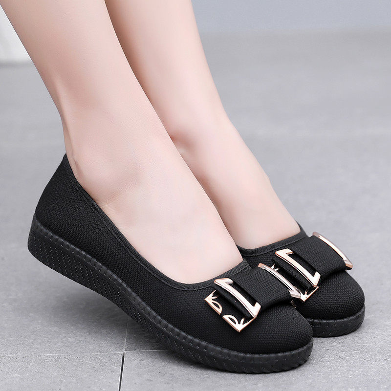 新款正品老北京布鞋女单鞋平跟黑色工作鞋孕妇鞋平底厚底防滑女鞋,女鞋,传统布鞋,淘宝优惠券,粉丝福利购,淘宝优惠卷