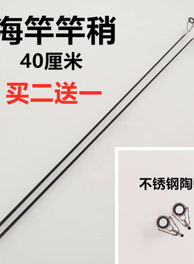 海竿竿稍鱼竿配节钓鱼竿尖海竿一节实心稍过线环导环顶环海竿维修