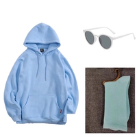 Кремовый синий и бархатный (толстый)