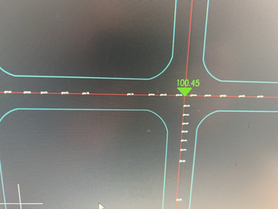 016绘测宝cad插件市政园林道路已知2点标高等距推算其他标高