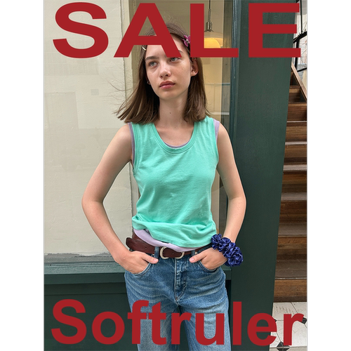 清仓特促【5折】Softruler 纯棉「夏日多巴胺」休闲U型领松身背心