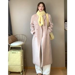 温柔呢子大衣女2025新款秋冬感毛呢外套韩系小个子冬天中长款