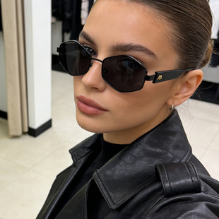 保罗雷朋官网太阳镜女高级感2025款 高档墨镜海洋片菱形金属框ins