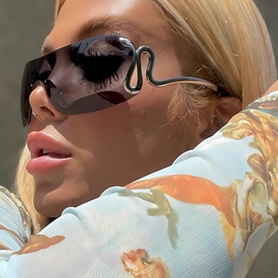 保罗雷朋官网骑行防风眼镜灵蛇镜腿个性 镜片 猎奇墨镜女欧美一体式