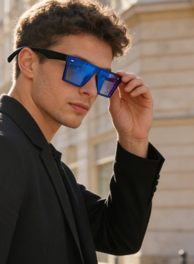 保罗雷朋官网墨镜男款高级感太阳镜uv400 海洋片网红太阳镜女方形