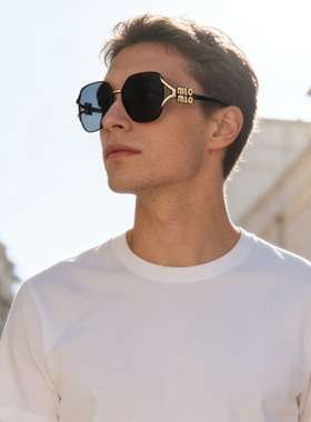 保罗雷朋官网大牌同款mio太阳镜女新款韩版ins网红大框金属防晒墨