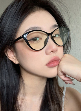 保罗雷朋官网小红书tr镜框猫眼眼镜架女高级感平光镜学院风防蓝光