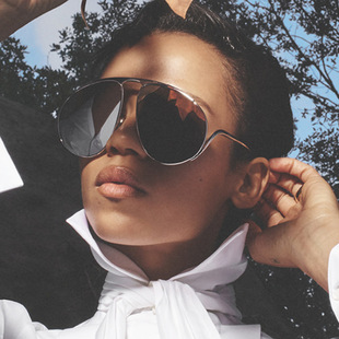 保罗雷朋官网80年代欧美风前卫嘻哈蛤蟆镜T台走秀太阳镜金属时尚