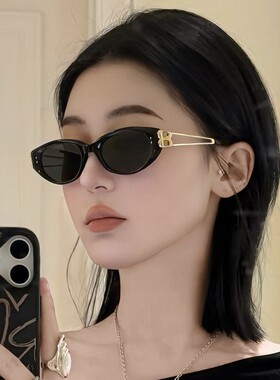 保罗雷朋官网Jennie同款2025新品金属腿猫眼墨镜女款高级感时尚偏