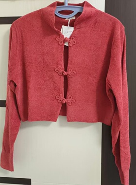 国内现货 I AM I 立领盘扣短外套 胸围49衣长41