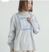 sm2蓝色刺绣衬衫 链接 截图拍一元 在途1件 139元