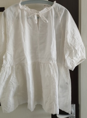 白色 团子家 国现 sm2 白色衬衫 胸围122/衣长68