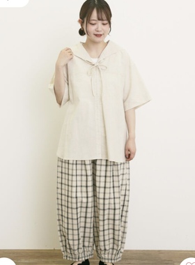 sm2格子收口气球裤L码 国内现货1件