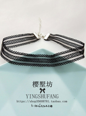 韩版原宿少女梦幻镂空蕾丝项圈