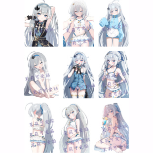 星塔旅人魔王周边游戏二次元少女笔记本电脑手机行李箱旅行箱贴纸