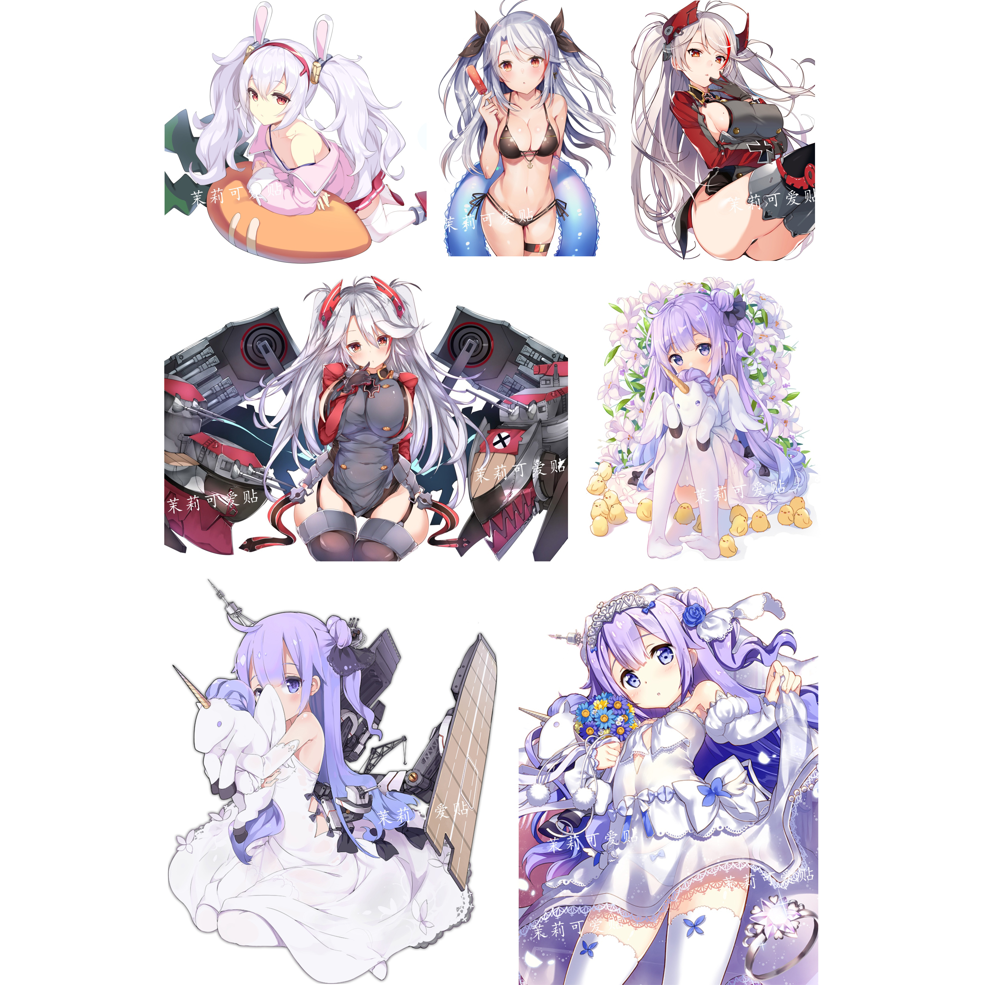 碧蓝航线拉菲独角兽欧根亲王贴纸