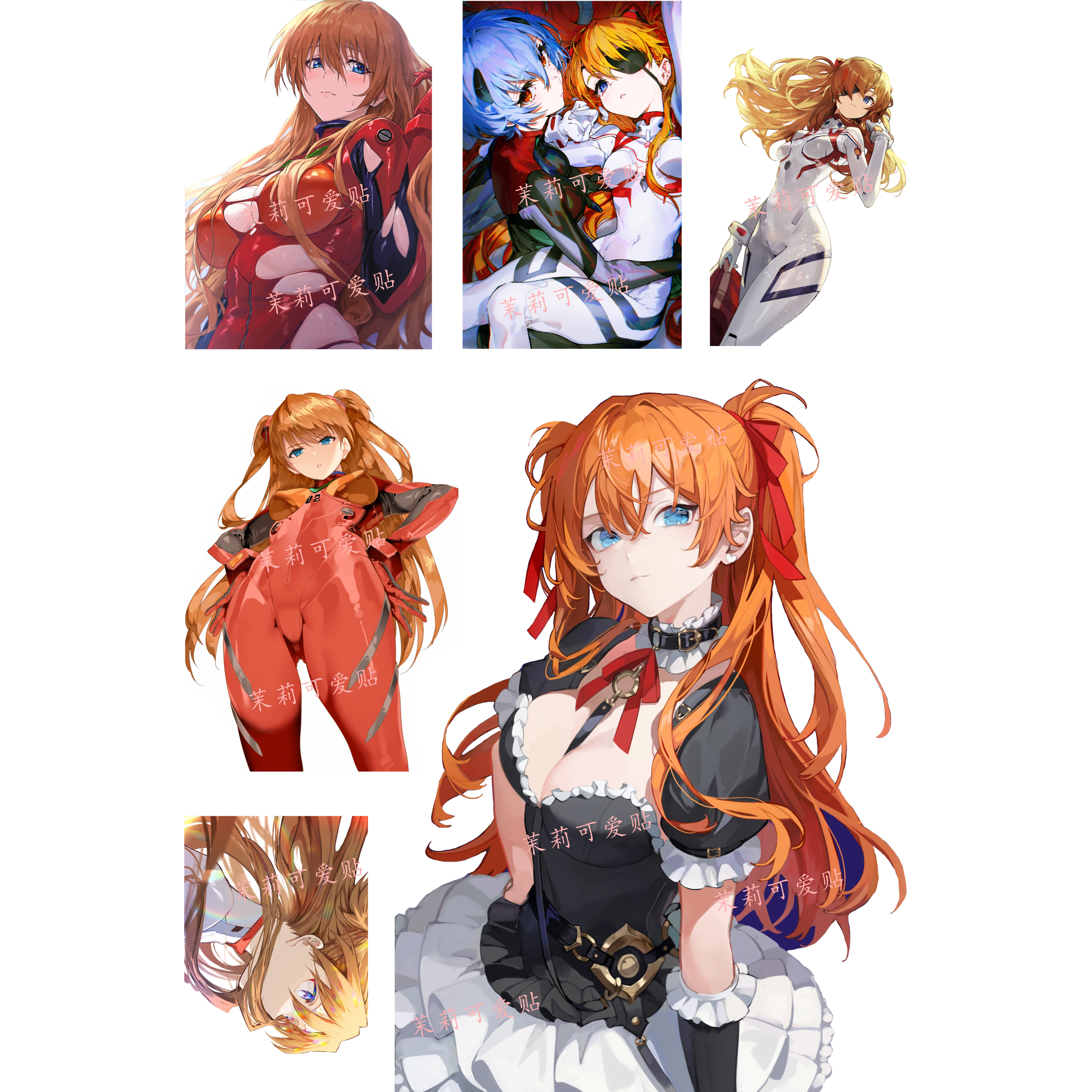 eva新世纪福音战士明日香笔记本电脑手机二次元行李箱旅行箱贴纸