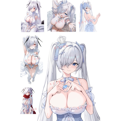 胜利女神妮姬灰姑娘行李箱贴纸