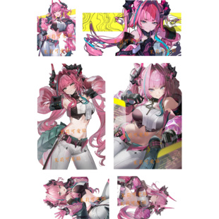 明日方舟终末地伊冯周边游戏二次元笔记本电脑手机防水行李箱贴纸