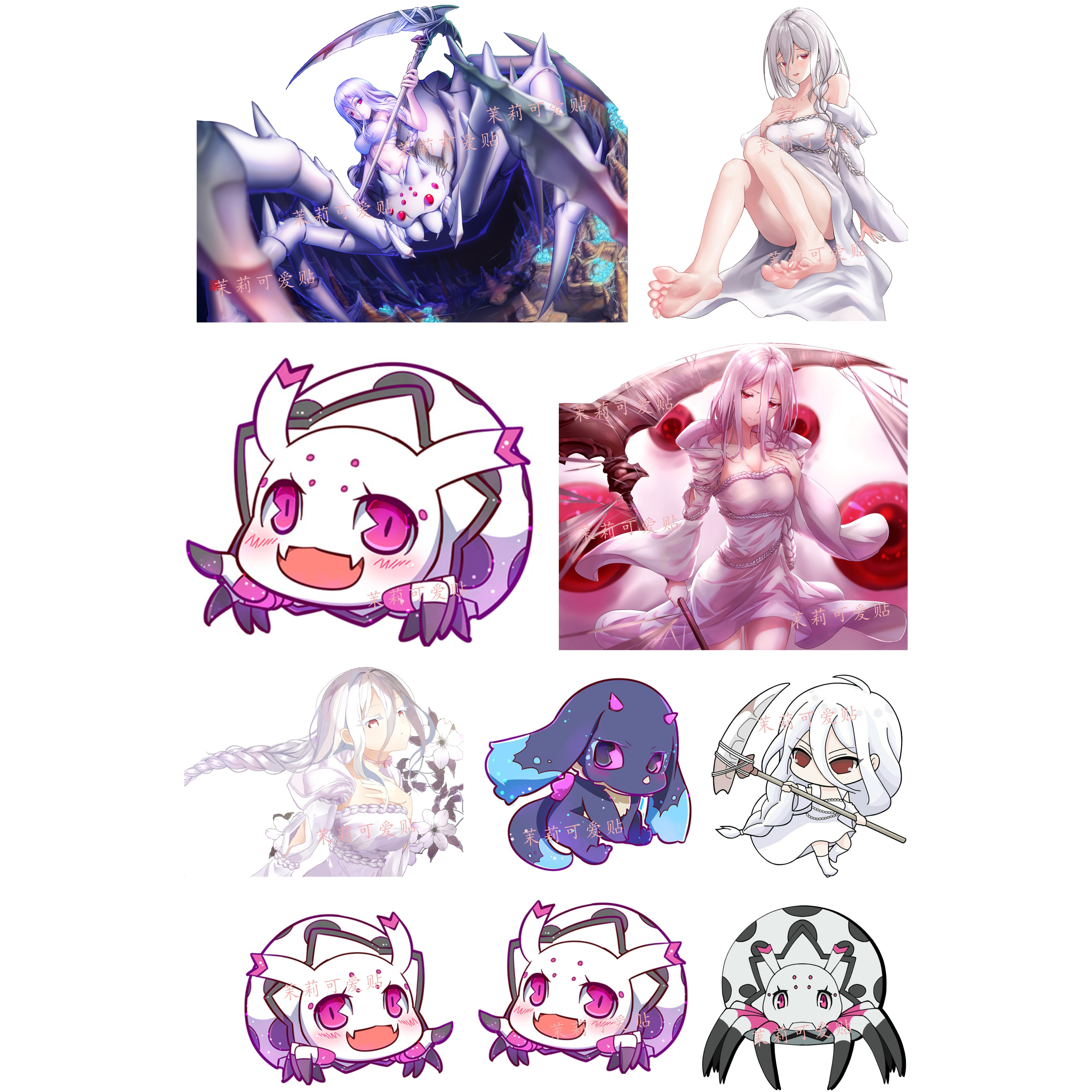 转生成蜘蛛又怎样动漫周边白织蜘蛛子充电宝手机行李箱旅行箱贴纸