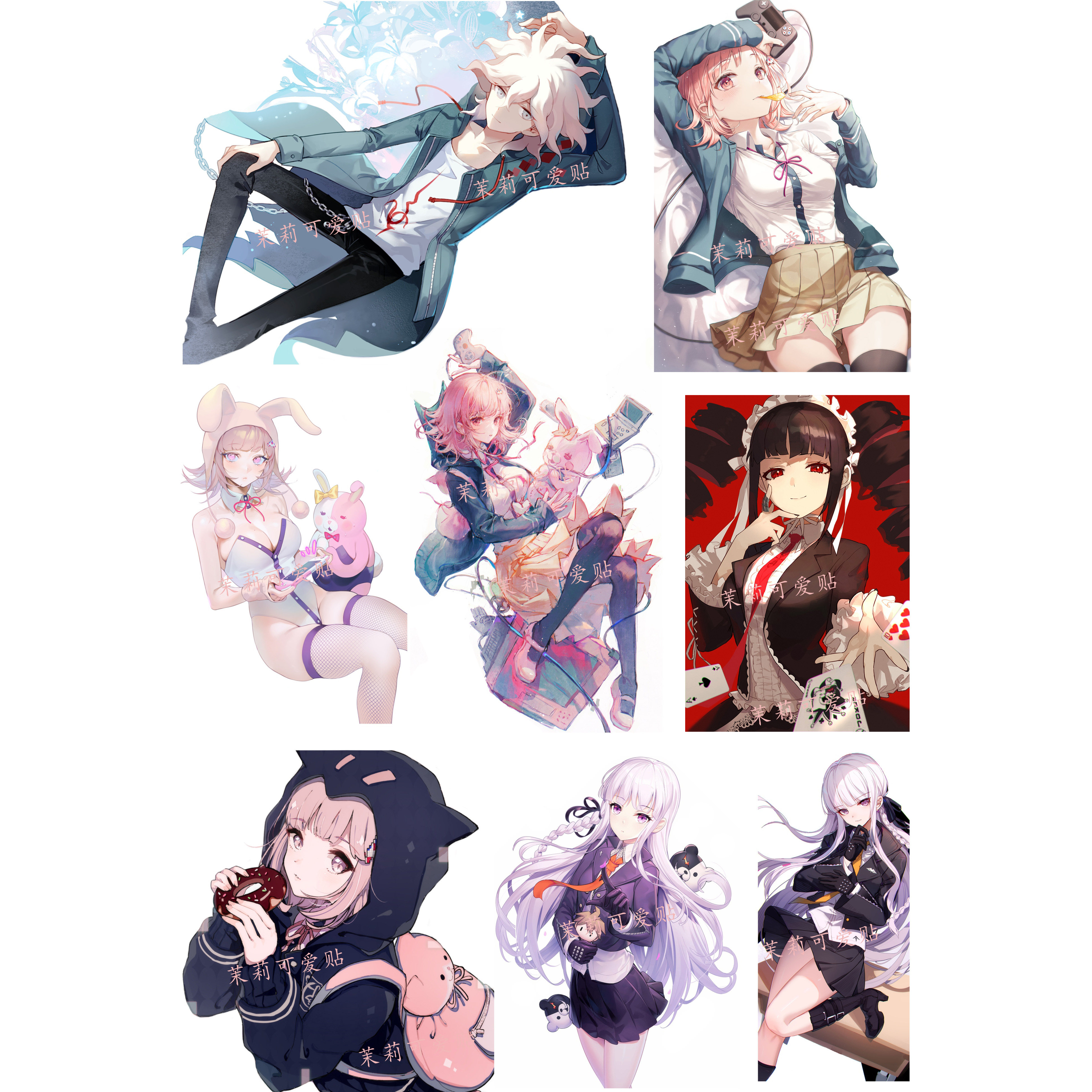 弹丸论破七海千秋动漫雾切响子游戏笔记本电脑手机刮痕行李箱贴纸