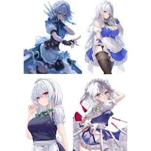 东方project周边十六夜咲夜动漫笔记本电脑手机二次元行李箱贴纸