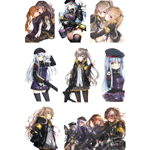 少女前线HK416UMP45UMP9贴纸