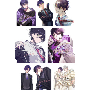 彩虹社剑持刀也周边虚拟vtuber二次元笔记本电脑手机行李箱贴纸