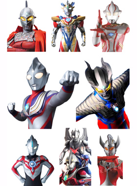 迪迦赛罗赛文雷欧泰罗泽塔奥特曼周边笔记本电脑手机行李箱贴纸