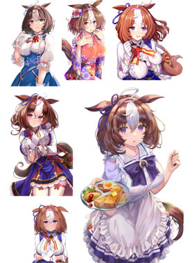 赛马娘名将怒涛笔记本行李箱贴纸