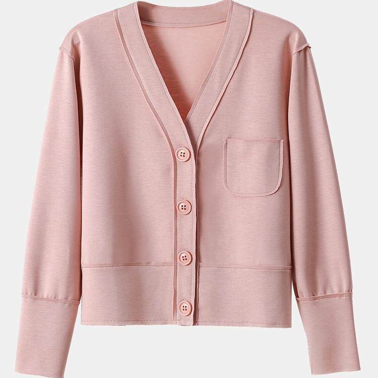 短款春季薄开衫外套女宽松图片
