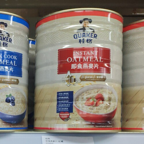 桂格即食燕麦片800g罐装