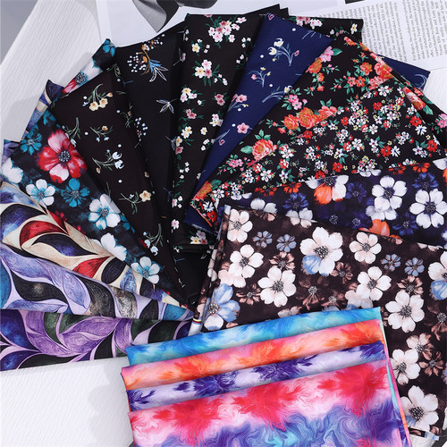不透印花雪纺布料服装连衣裙面料