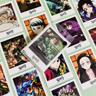 鬼灭之刃LOMO卡 炭治郎祢豆子动漫周边高清留言小卡片贺卡明信片