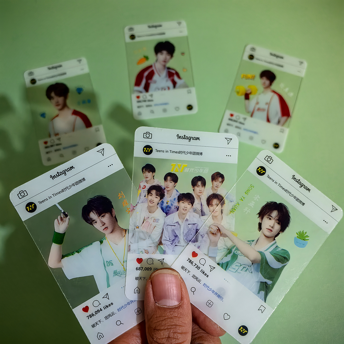 时代少年团pvc透卡 宋亚轩马嘉祺刘耀文明星周边高清自印小卡片